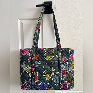 Vera Bradley Floral Quilted Tote Bag - Falling Flowers